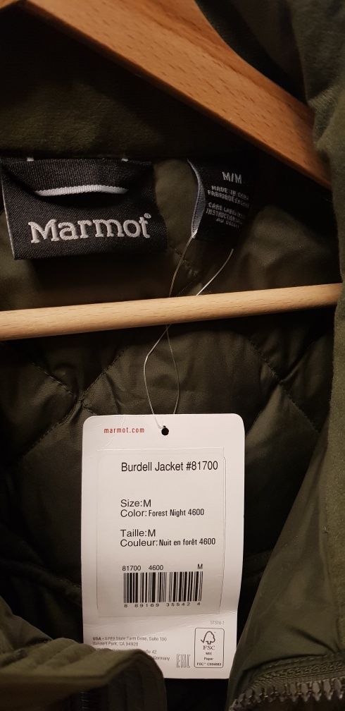 Куртка мужская MARMOT Burdell Jacket Forest Night М размер Новая