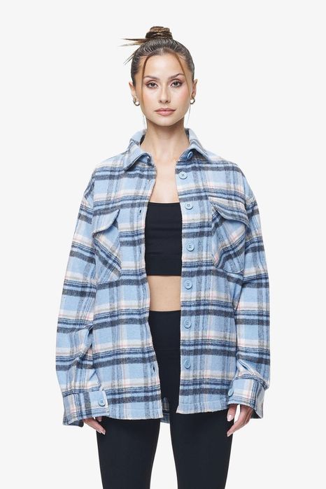 Kurtka koszulowa w kratę Pegador M