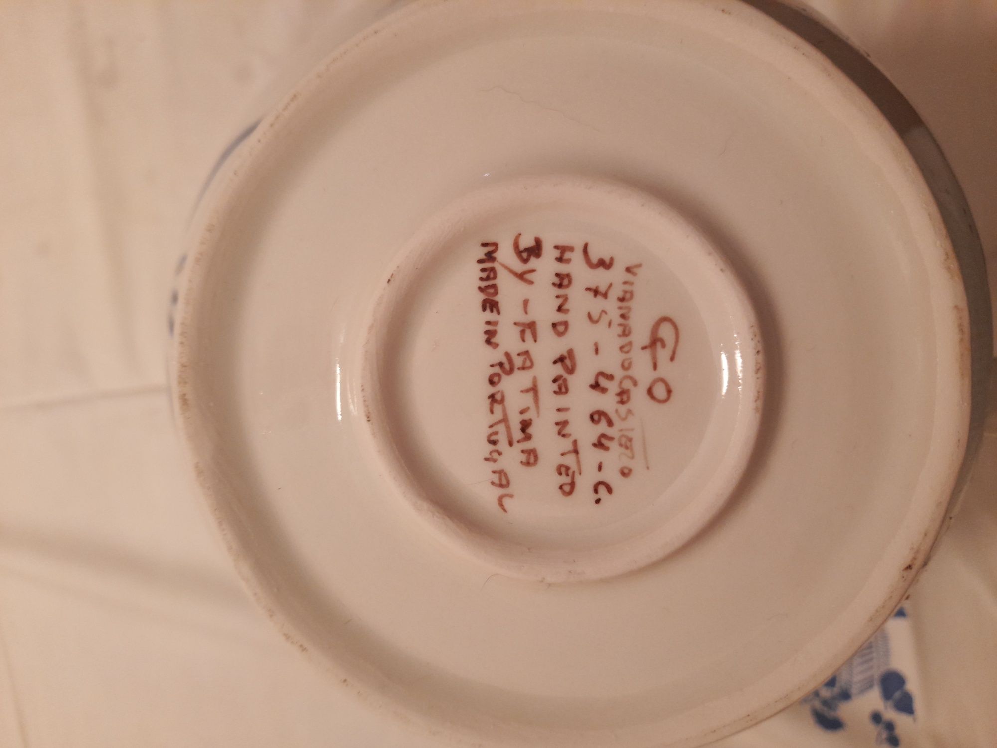 Caneca faiança de viana do Castelo