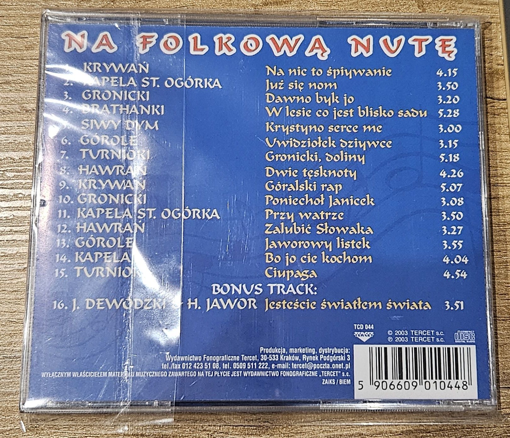 Niwa płyta CD Na folkową nutę