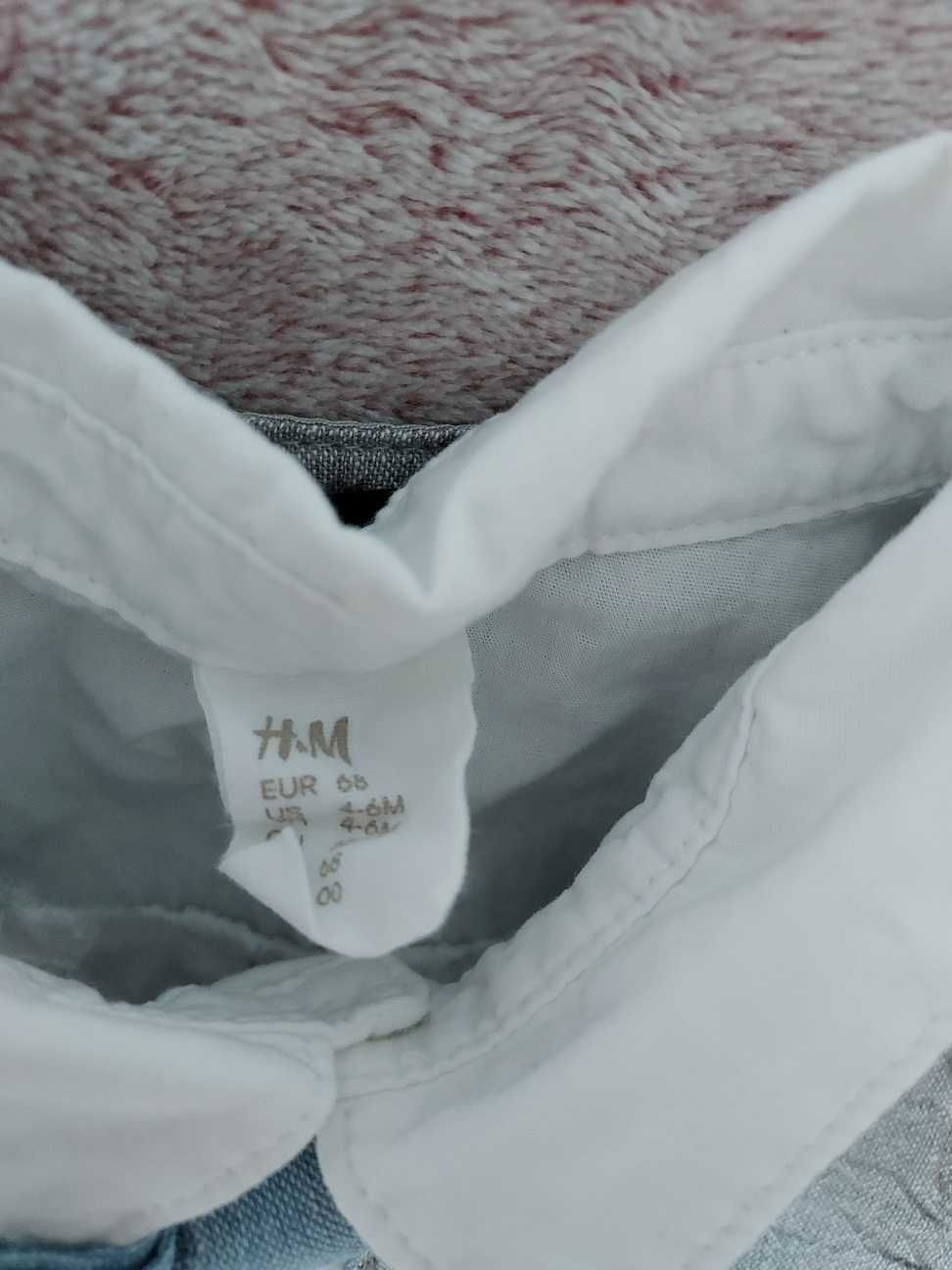 Komplet 3 częściowy lniano-bawełniany H&M dla chłopca rozm. 68