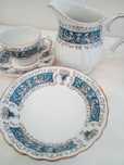 Serviço Inglês Vintage Rialto Blue - Ironstone Ware By Myott