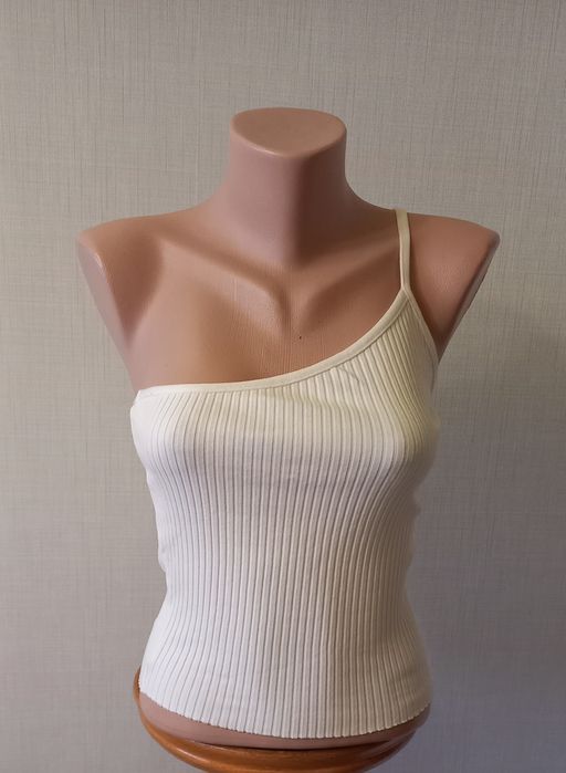 Топ кроп  Zara в рубчик