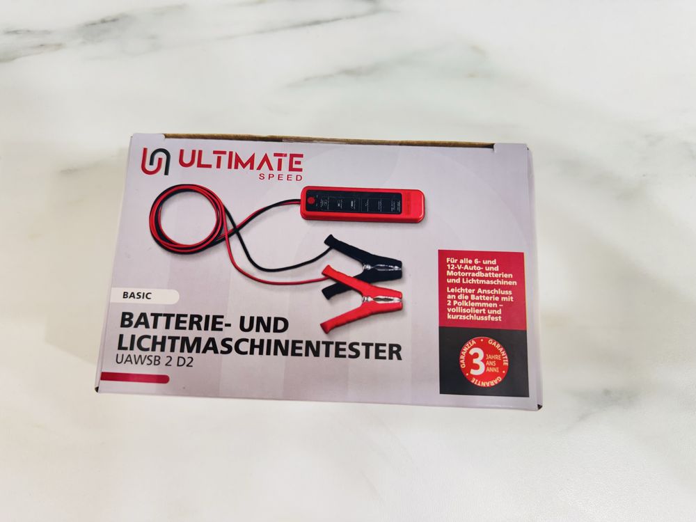 Tester napięcia akumulatora i alternatora