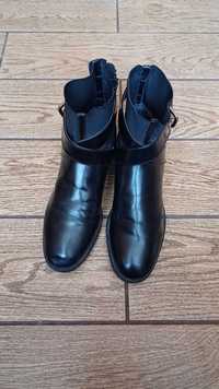 Czarne botki ZARA# buty przejściowe r. 40