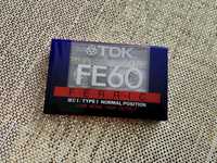 nowa ofoliowana kaseta magnetofonowa czysta TDK FE60