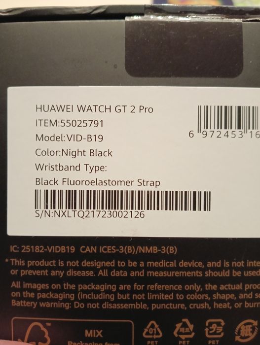 Smart Huawei watch GT 2 pro