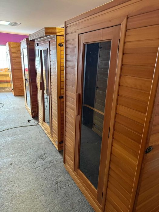 Sauna infrared sucha parowa Cedr 120 130  200 Kwarcowa Jak Nowa