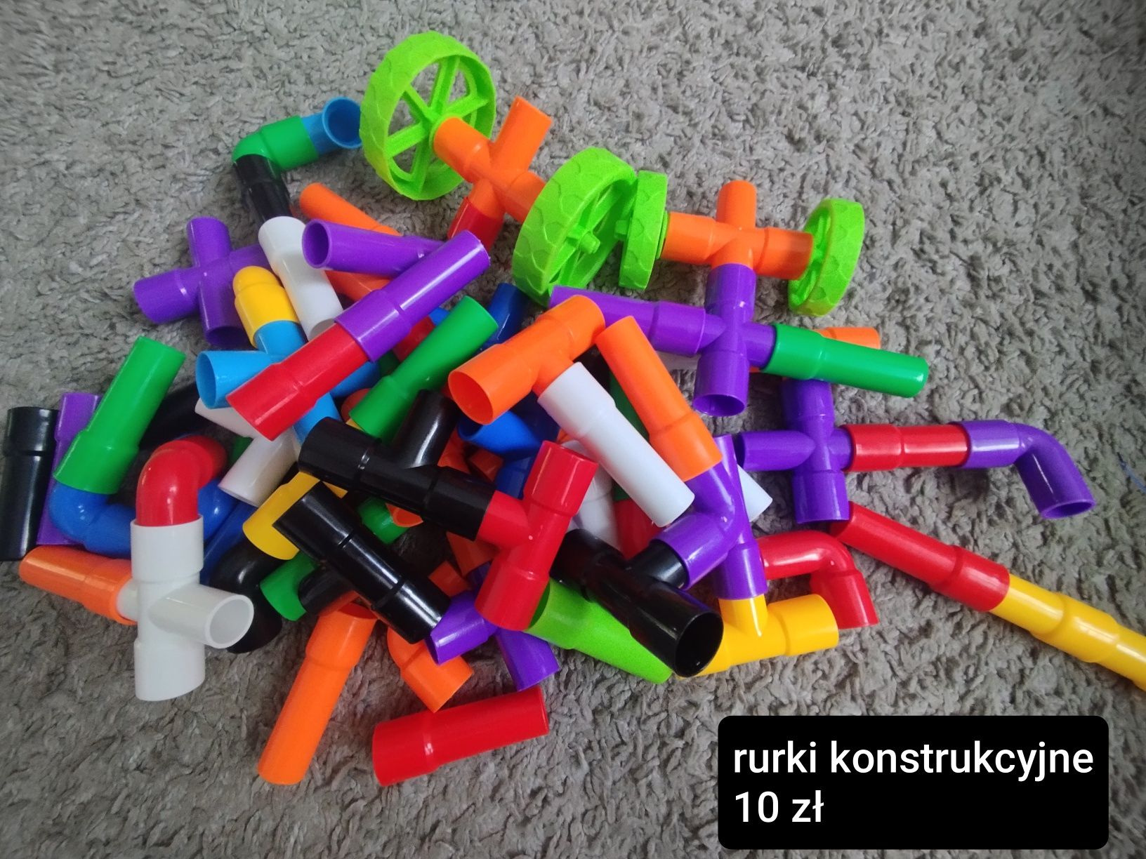 Klocki konstrukcyjne rurki