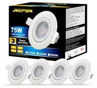 REPSN Zestaw 4 wbudowanych lamp sufitowych LED 10 W