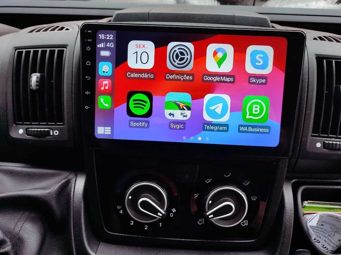 Auto Rádio  Fiat Ducato  Jumper Boxer Pilote GPS Bluetooth  Carplay