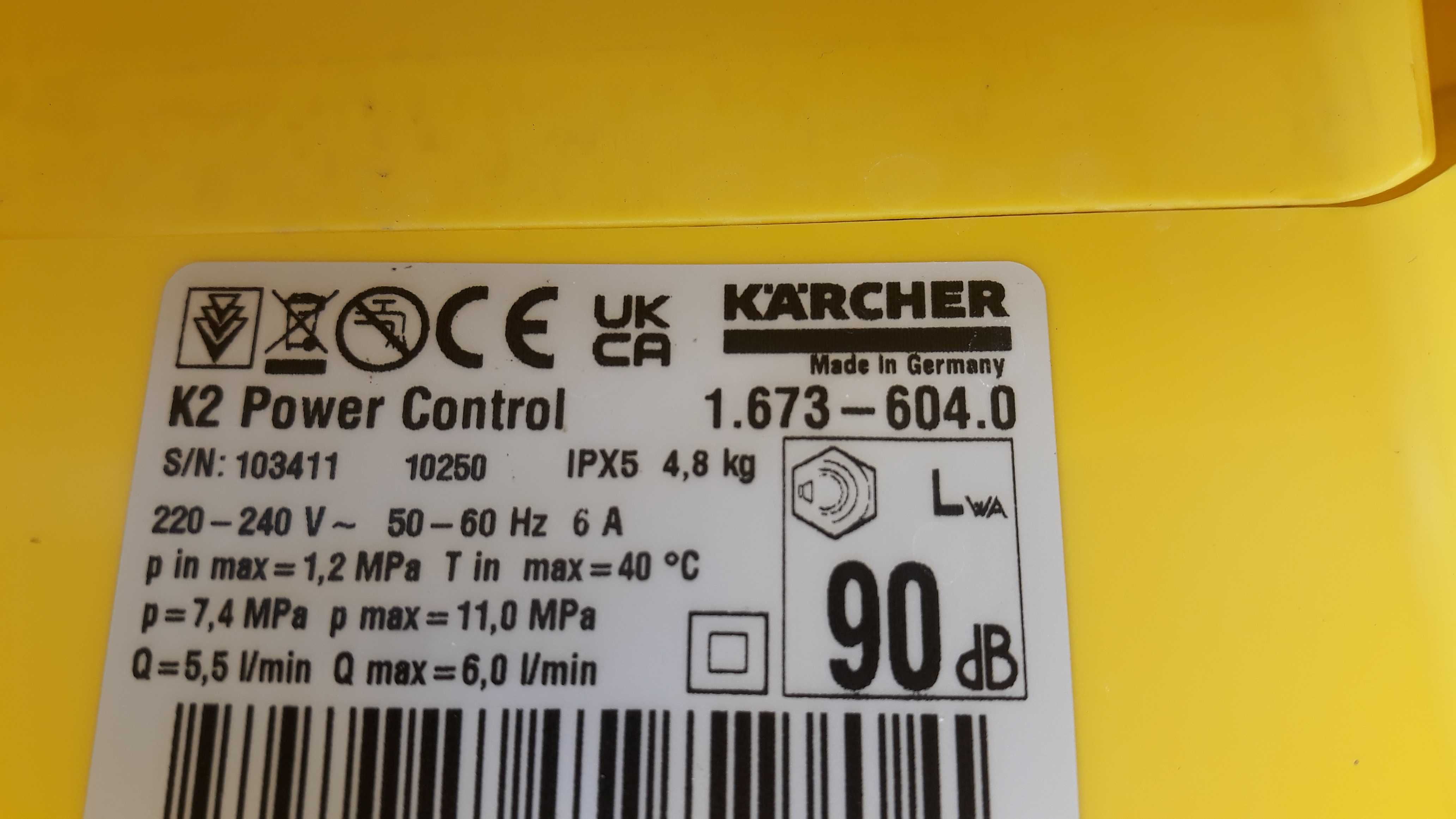 Myjka ciśnieniowa Karcher K2 Power control pełen zestaw !!