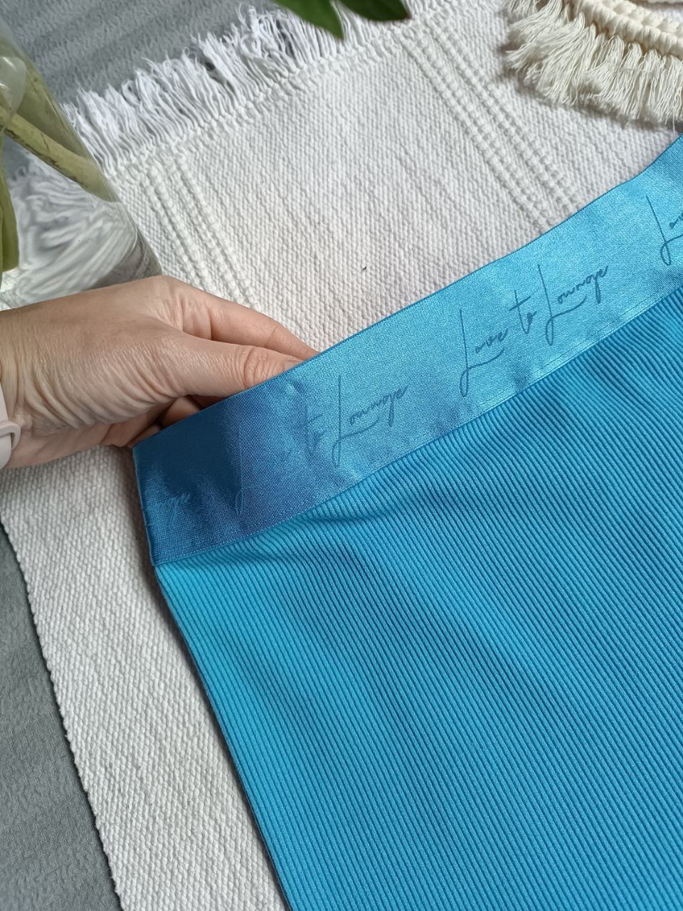Велосипедки, шорти в рубчик блакитні Primark