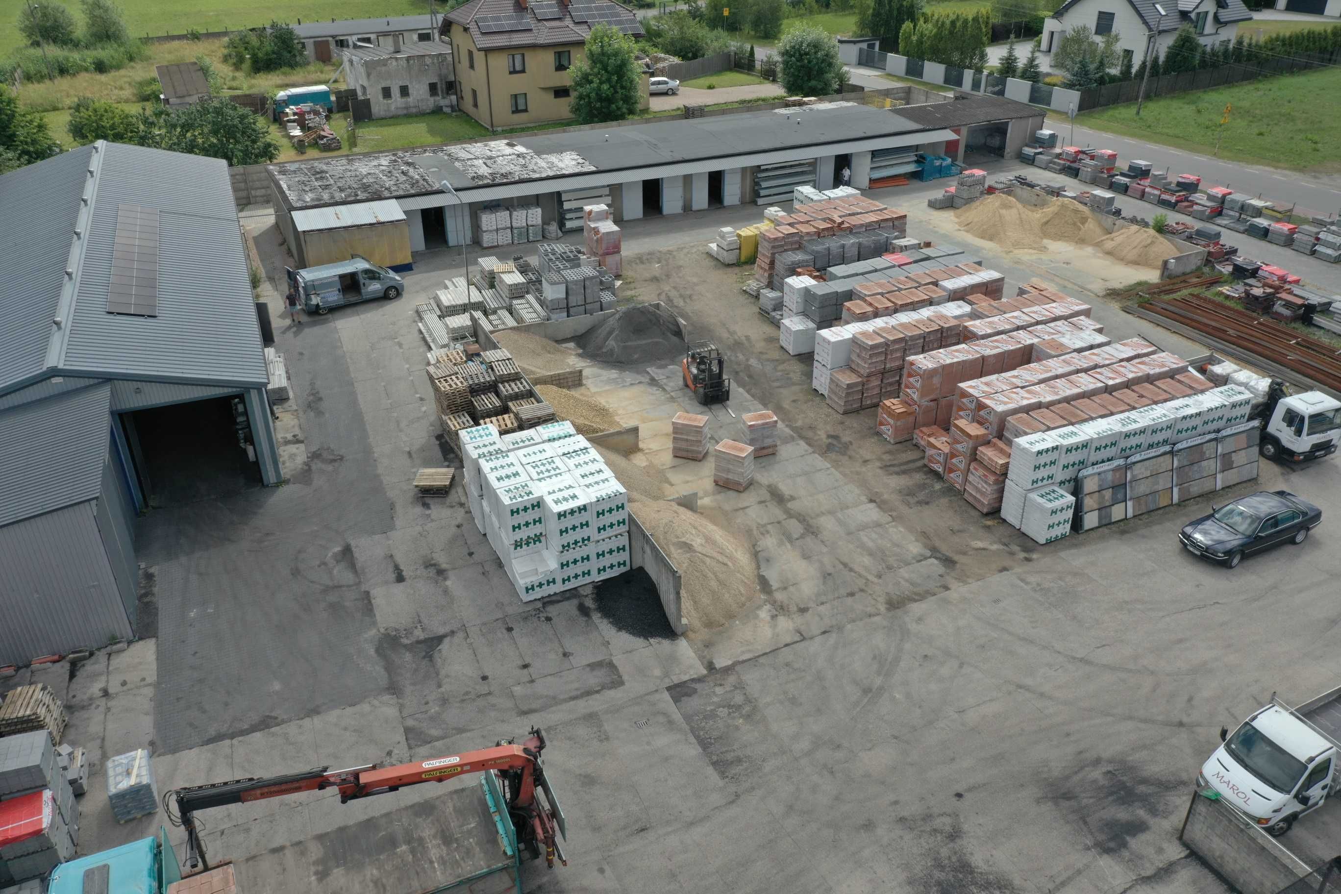 Piach piasek zasypowy budowlany fundament - z placu, ważony, transport