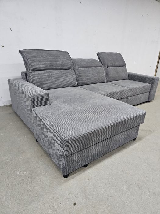 Narożnik prosto od producenta rozkładany regulowane zagłówki