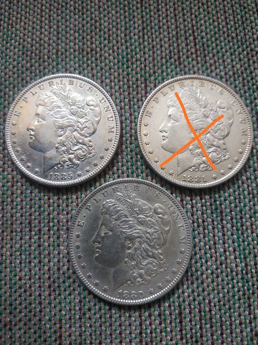 Доллар Моргана серебро