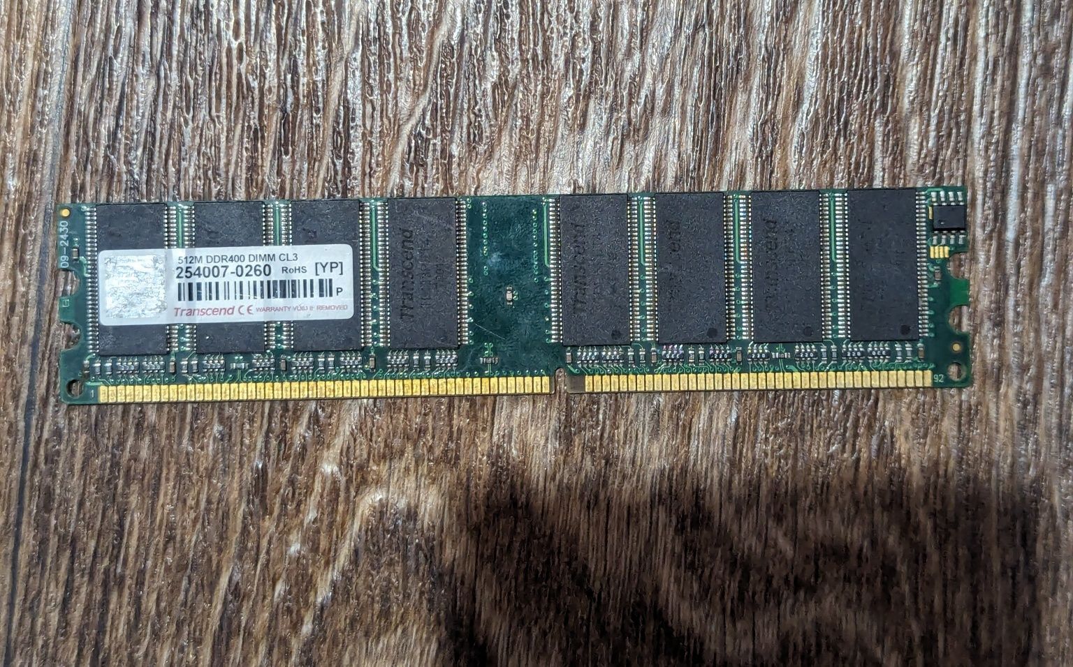 Оперативна пам'ять Transcend ddr400 512M