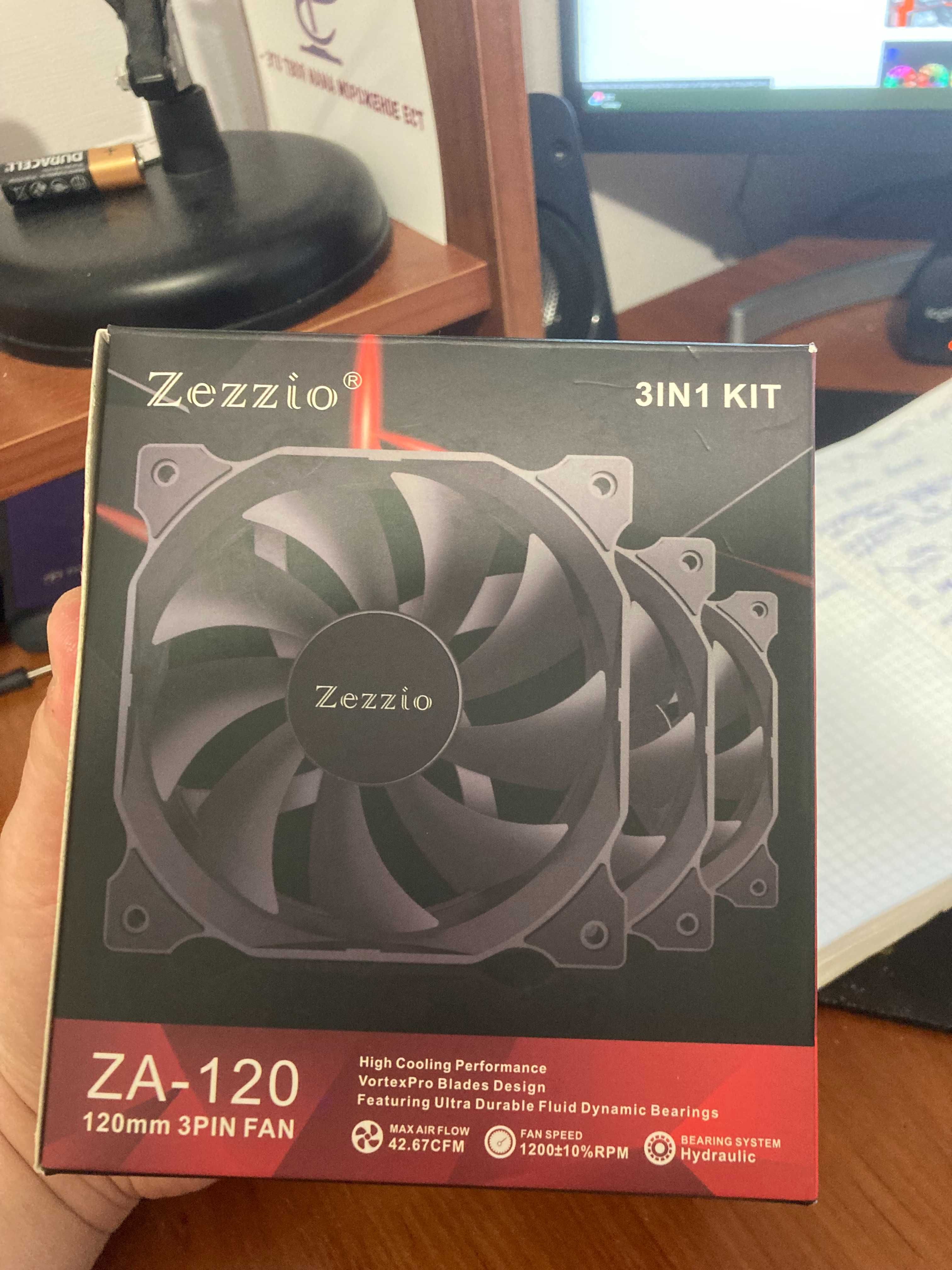 Корпусні вентилятори Zezzio ZA-120 3 in 1 Kit