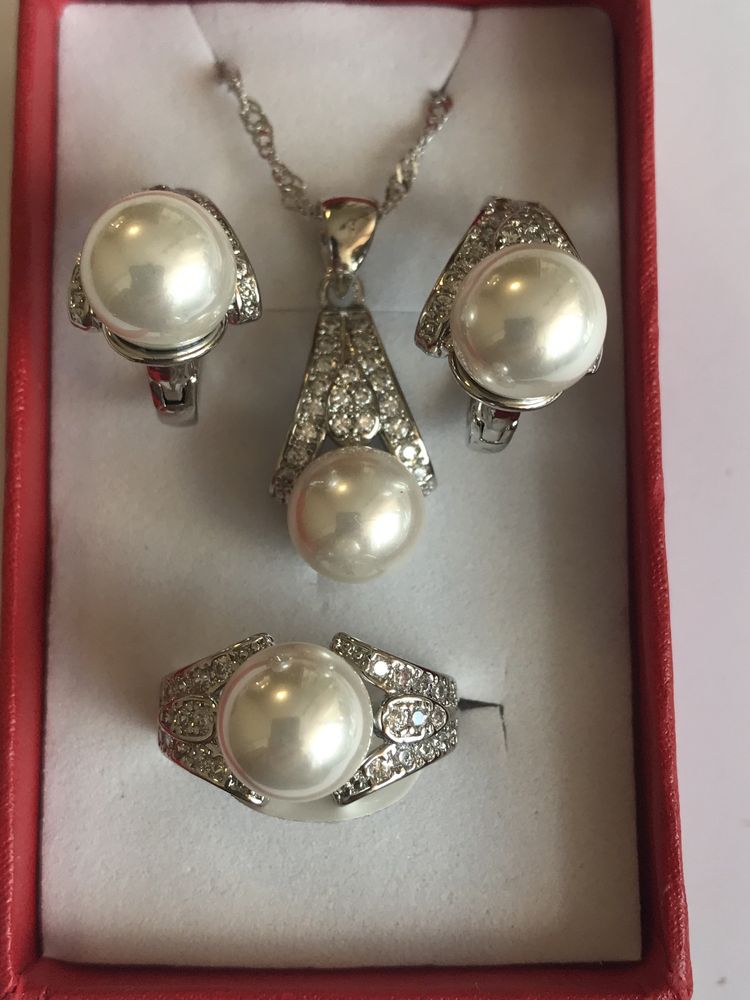 #komplet biżuterii ślubnej  #komplektsrebro #srebro925