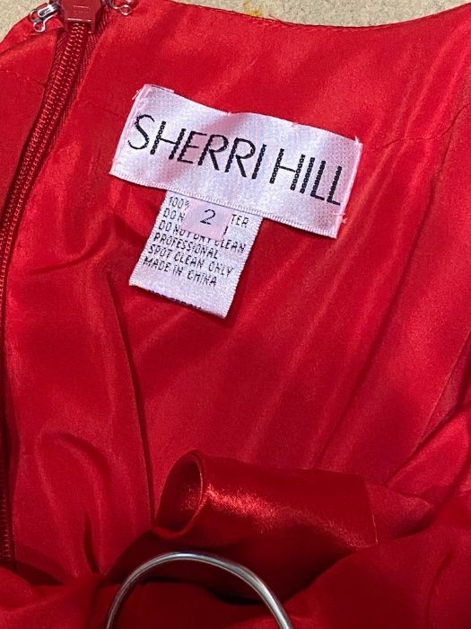 Красное вечернее выпускное платье Sherri Hill 52120. Оригинал.