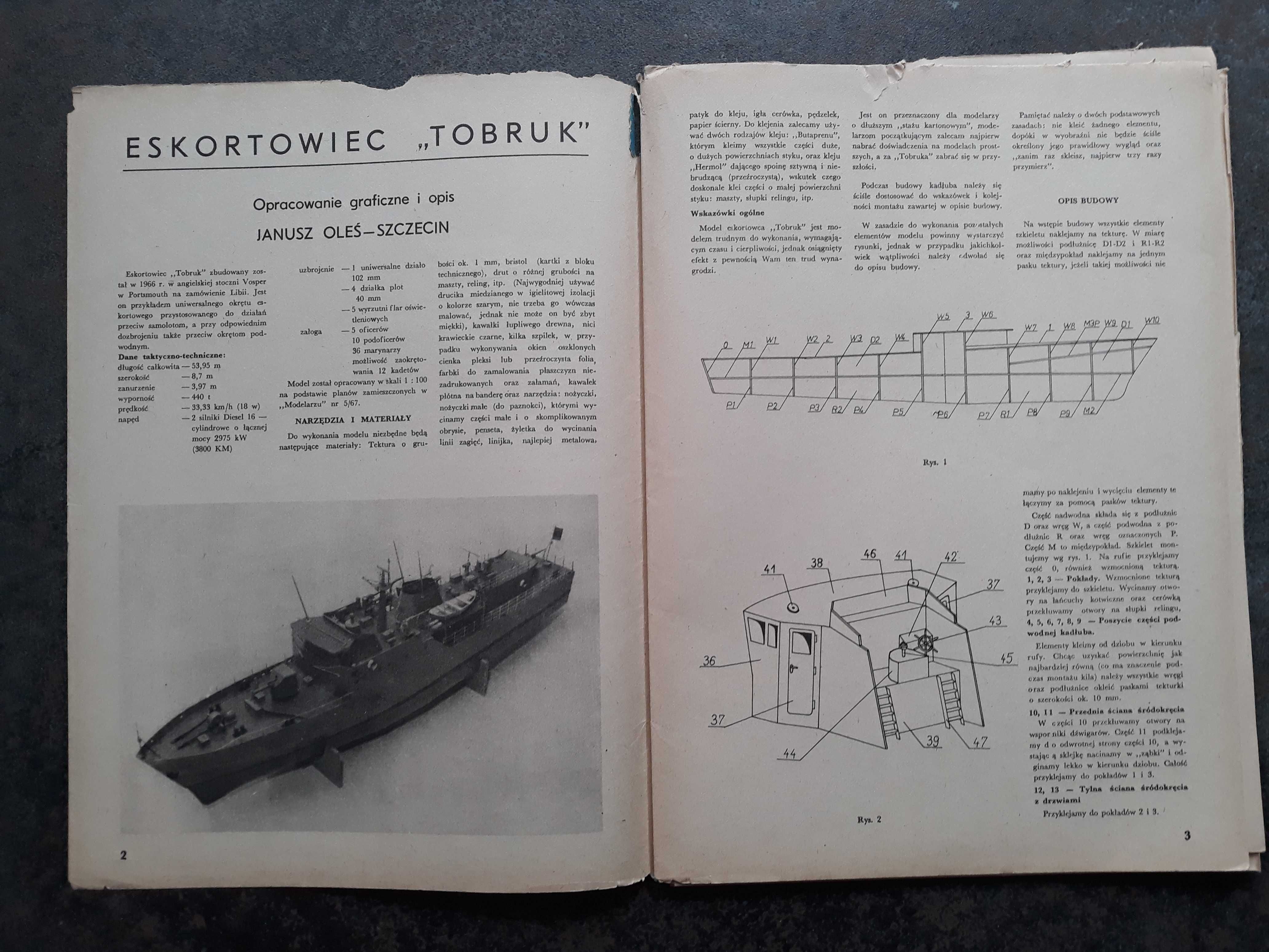 Tobruk Mały Modelarz nr kat. 2-3/82
