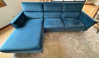 Sofa Diva 3L com Chaise Esq Azul BS interiores