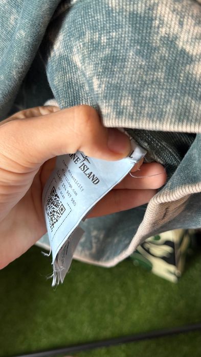 Худи Кофта Stone Island Off Dye Зеленая