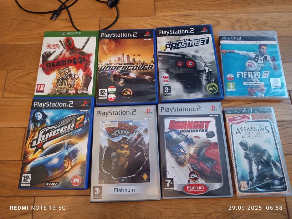 Gry ps2 , ps3 xbox one , psp
