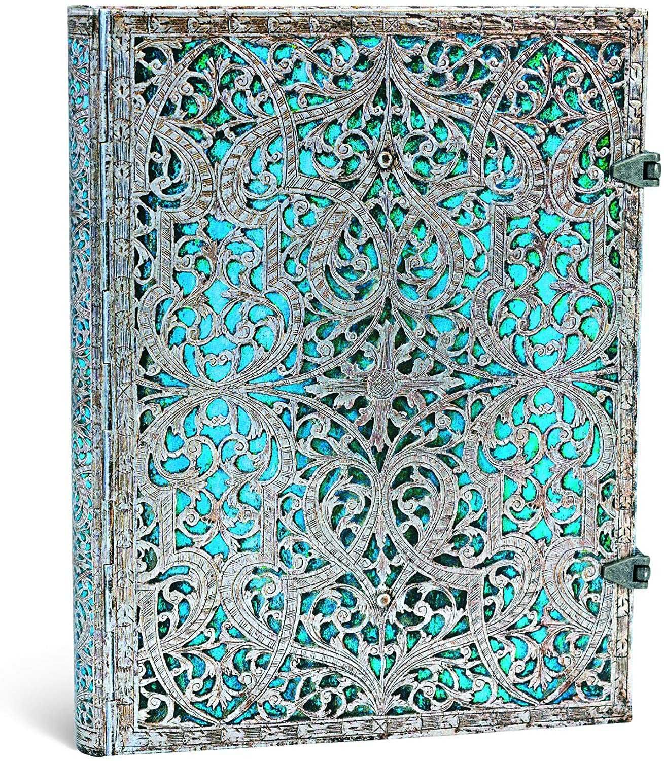 Caderno Paperblanks Maya Blue Ultra, Pautado - NOVO