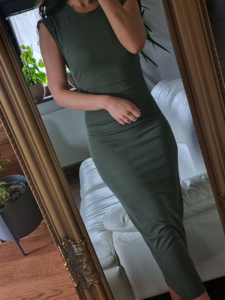 Midi sukienka KHAKI Amisu r. S
