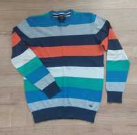 Kolorowy sweter w paski, rozmiar M, Reserved