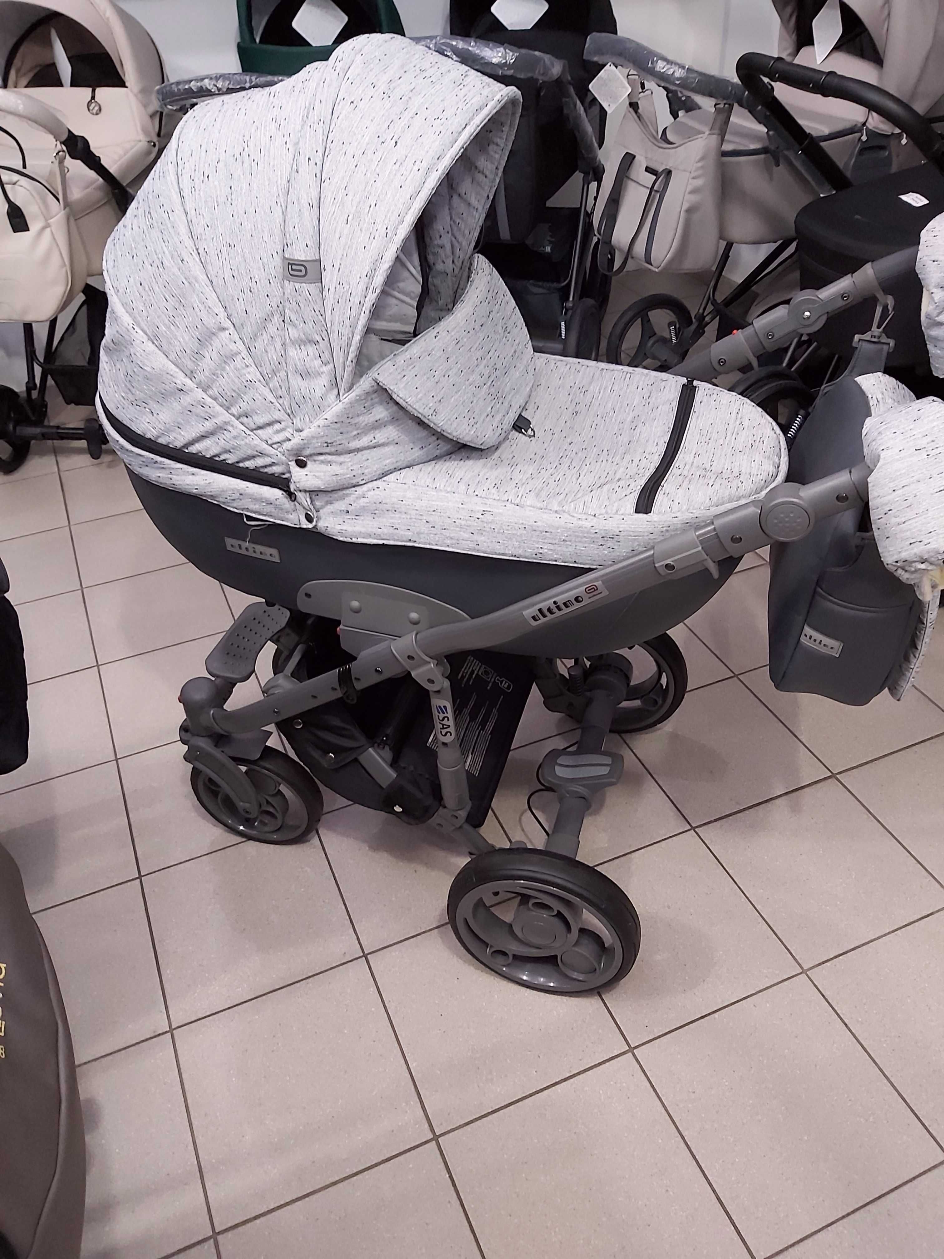 NOWY WÓZEK ULTIMO ADBOR 2W1 gondola+spacerówka