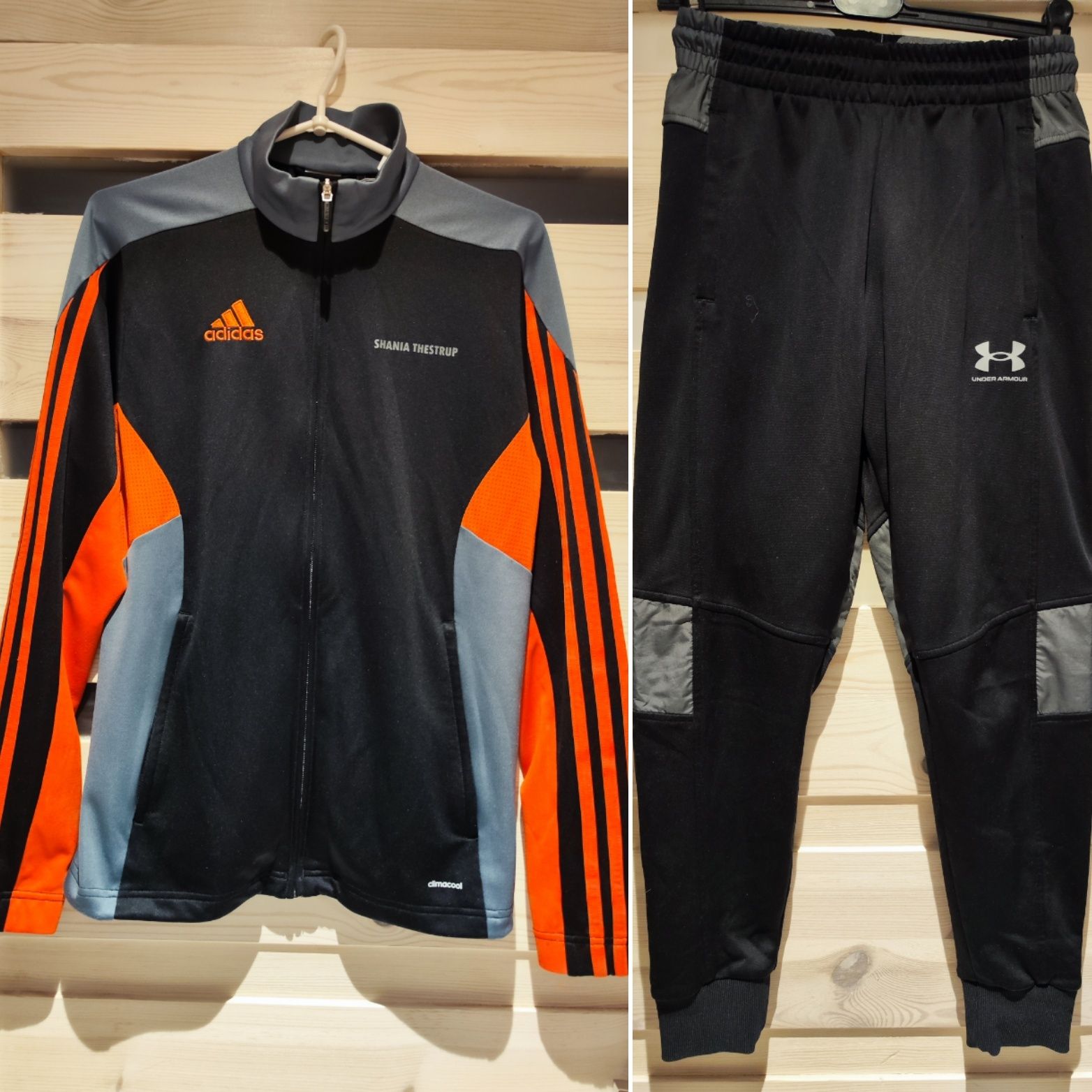 Kurtka Adidas XS i spodnie sportowe Ander Amour S.