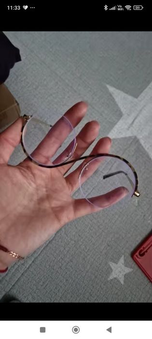 Hit okrągłe złoty okulary ochrona zerówki ramki gold