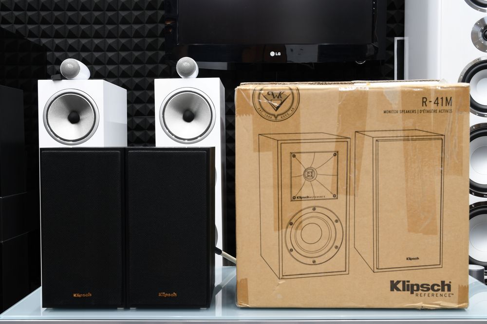 kolumny podstawkowe głośniki Monitory stereo Klipsch R-41M