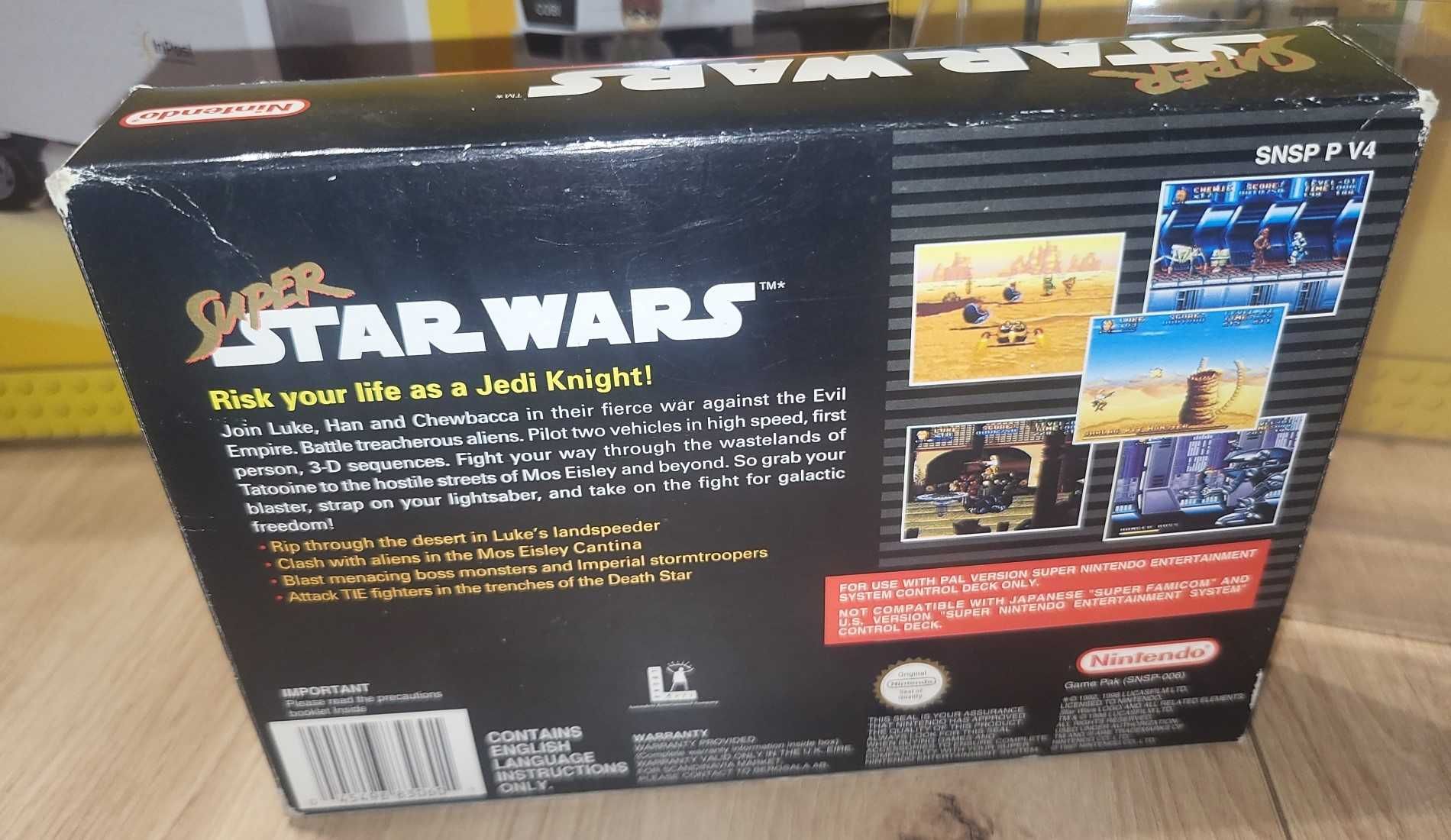 Gra Super Star Wars - NINTENDO SNES - DB+ stan CIB Komplet +Protektor