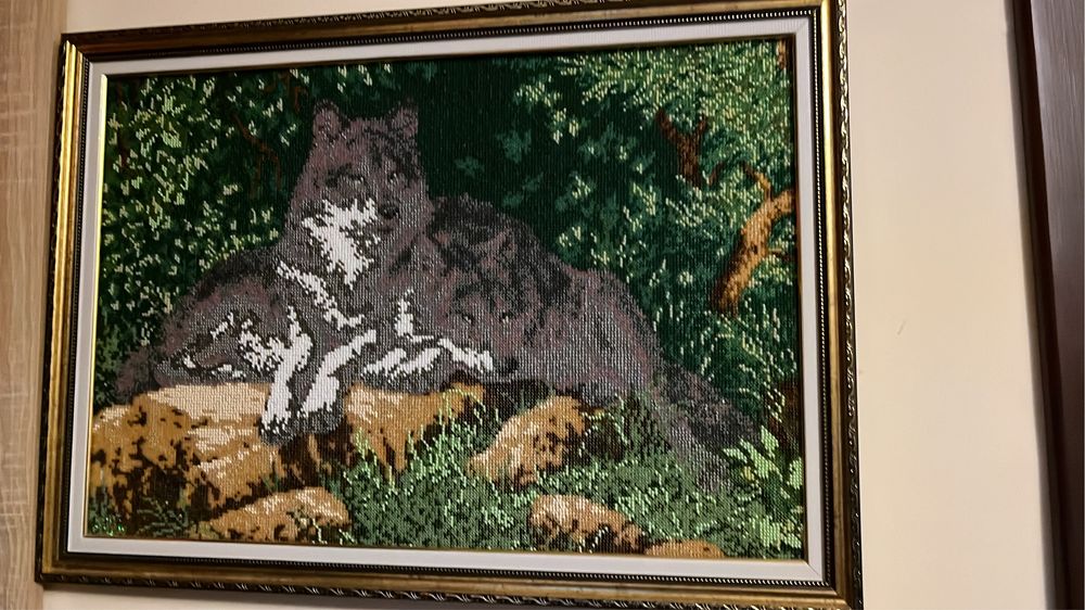 Оберіг - Вишивка пара вовків! Для благополучного життя сімʼі