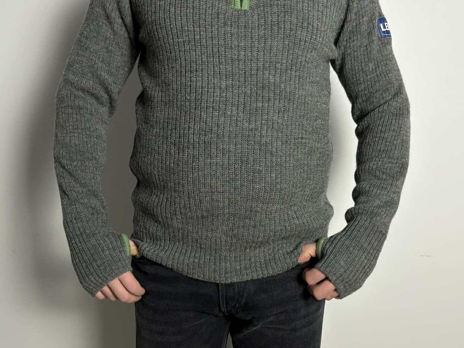 Bekken&Strøm nowy trekkingowy golf sweter męski L 100%wełna 
100%weł