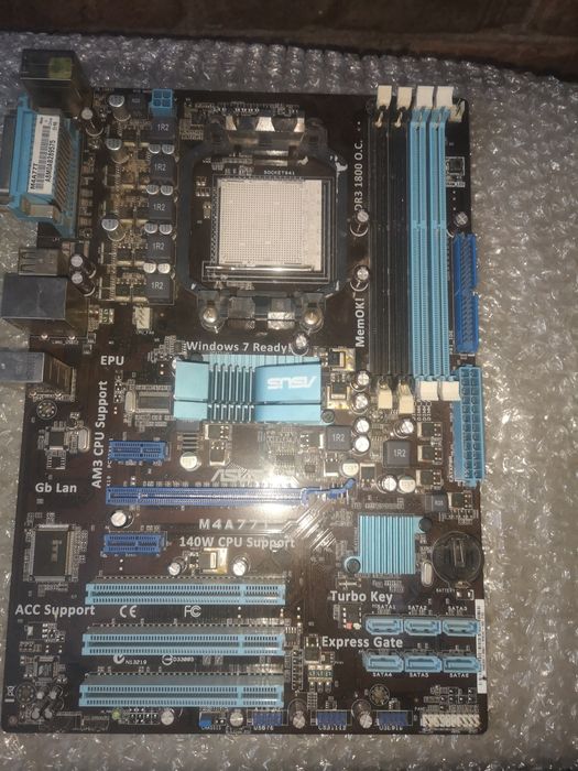 Материнская плата Asus, M4a77t max TPD 140W.