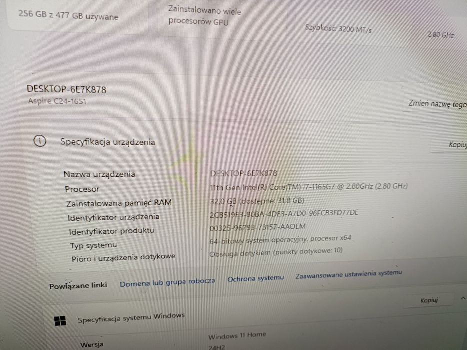 Acer All in One Aspire C24-1651