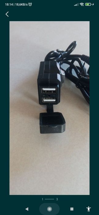 Ładowarka gniazdo USB hermetyczne