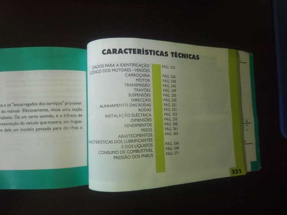 Manual Fiat Punto anos 90