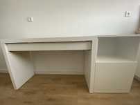 Biurko/toaletka Ikea Malm + szafka