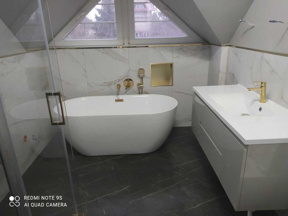 Glazurnik remonty wykończenia kompleksowo kafelki łazienki panele