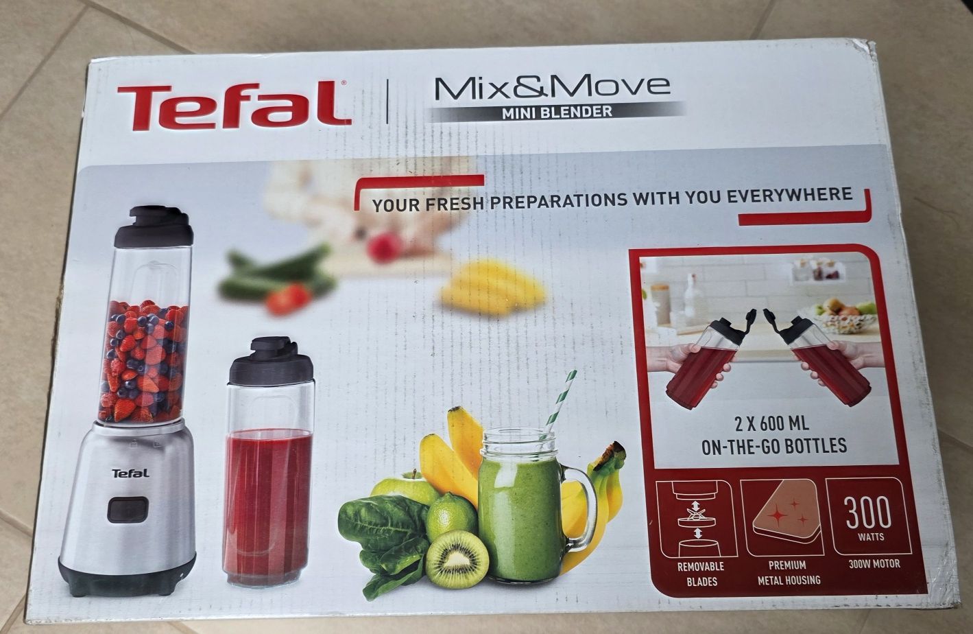 TEFAL Blender Mix&Move BL15FD30 Nowy