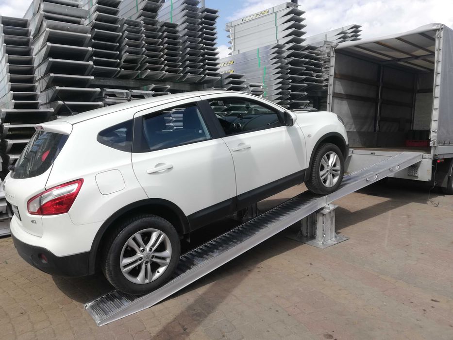 Najazdy Aluminiowe Włoskie 4m 4,1t dostępne od ręki