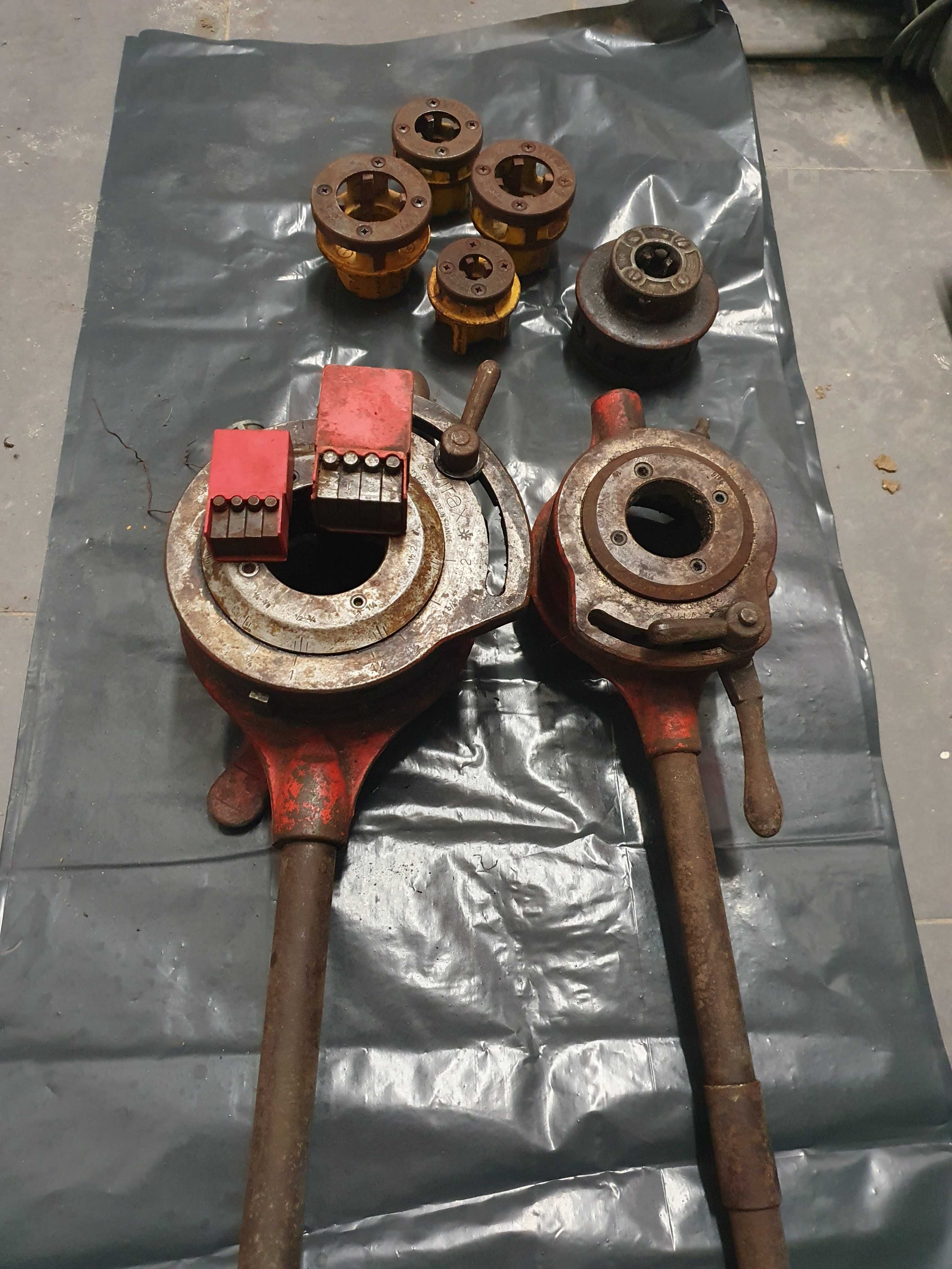 4 Atarrachas virax / ridgid e 2 cabeçotes virax com braço .