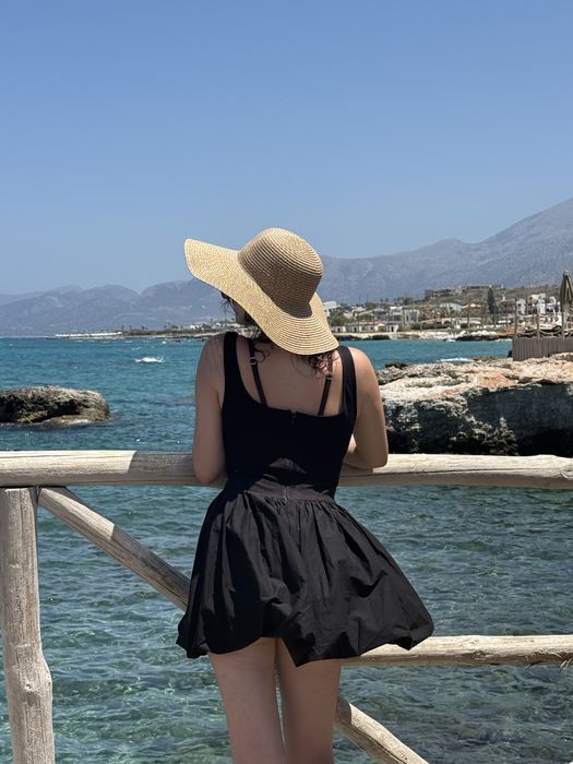 Чорне міні плаття Cher17