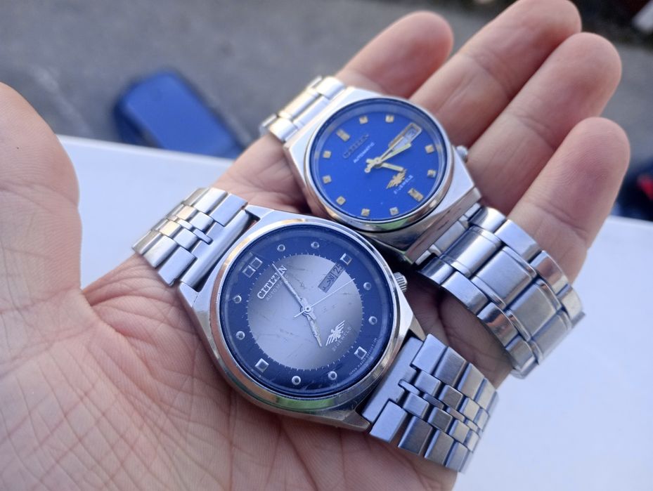 Zegarek Citizen rynek arabski błękit i piaskowy kolor ni seiko tissot