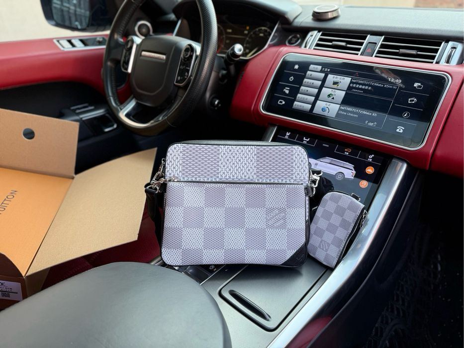 LOUIS VUITTON 3в1 сумка мужская черная messenger 3v1 через плечо